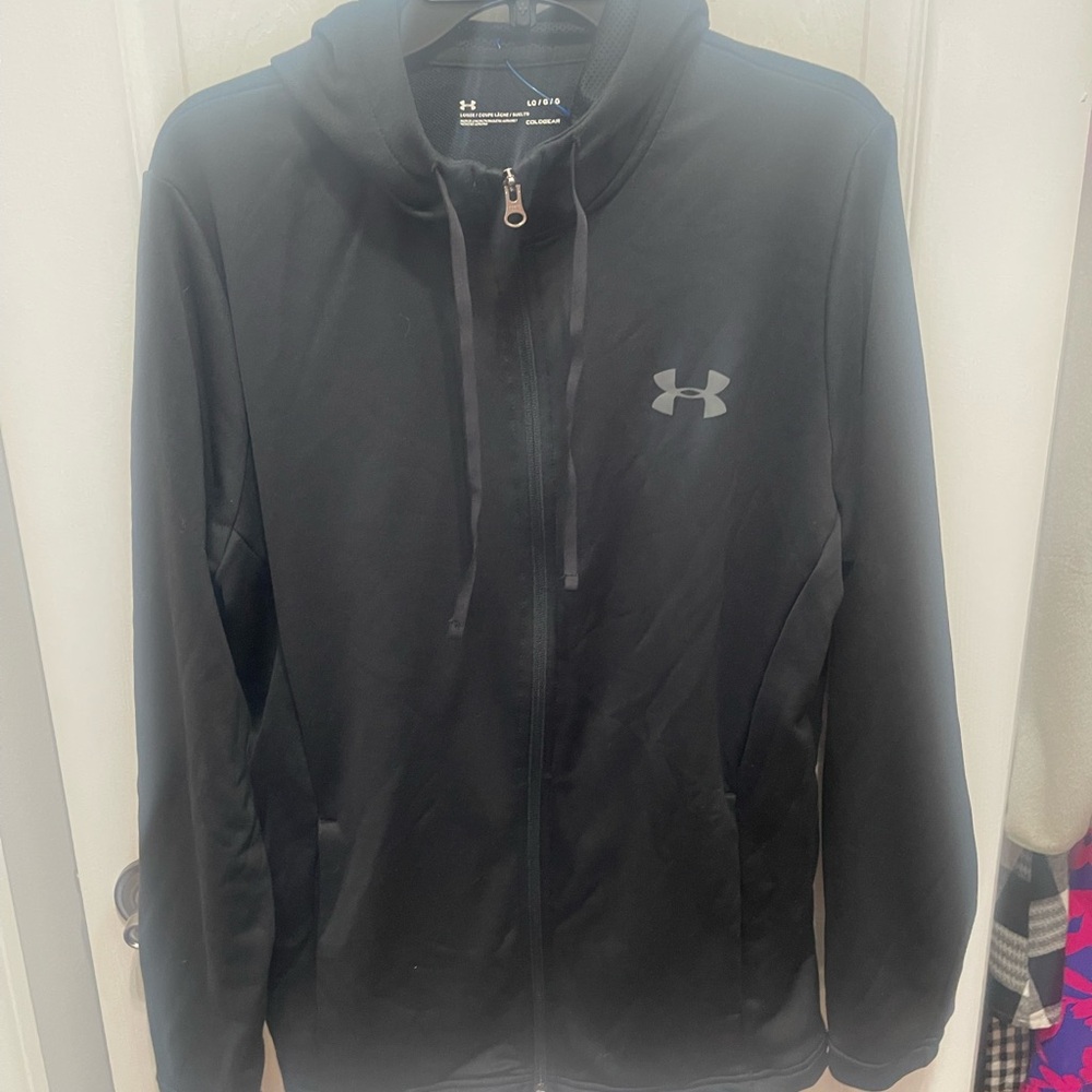 Under Armour Men's Black Full-Zip Hoodie - Picture 2 of 14